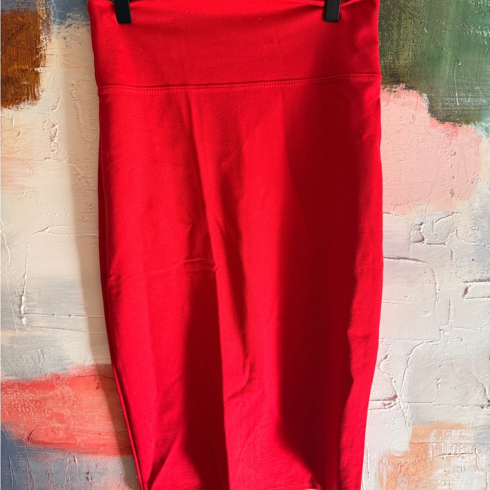 Red Pencil Skirt - Women